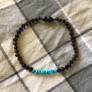 Amber teething necklace